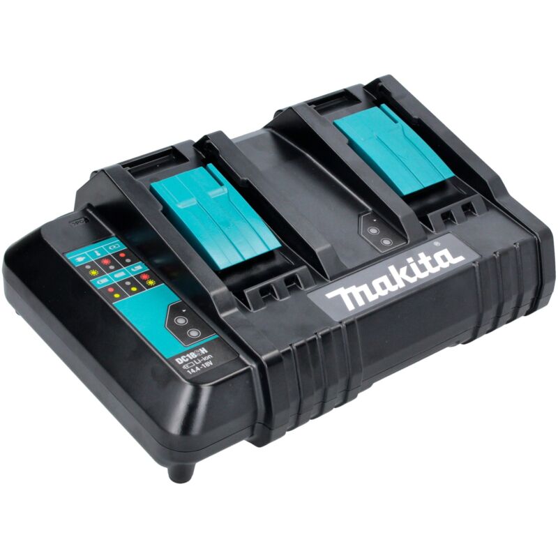 Makita - Accessori - Caricabatterie a 2 porte, per batterie 14,4/18 v 199687-4