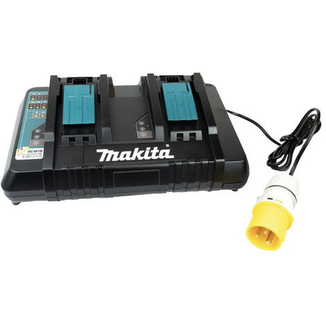 Makita DC18RD 14.4V-18V LXT Dual Port Twin Rapid Optimum Charger 110V