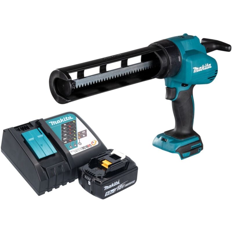 Dcg 180 RT1 Pistolet à cartouche sans fil 18 v + 1x batterie 5,0 Ah + chargeur - Makita