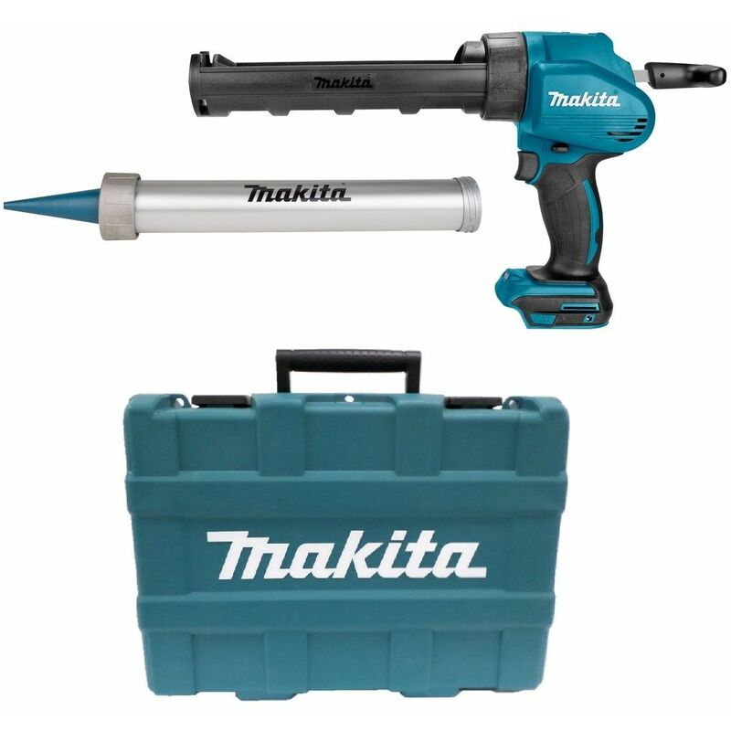 

Makita DCG180RTX 18V Litio-Ion Juego de sellador de silicona (1x batería 5.0Ah) incl.soporte para tubos y soporte para salchichas en maletín