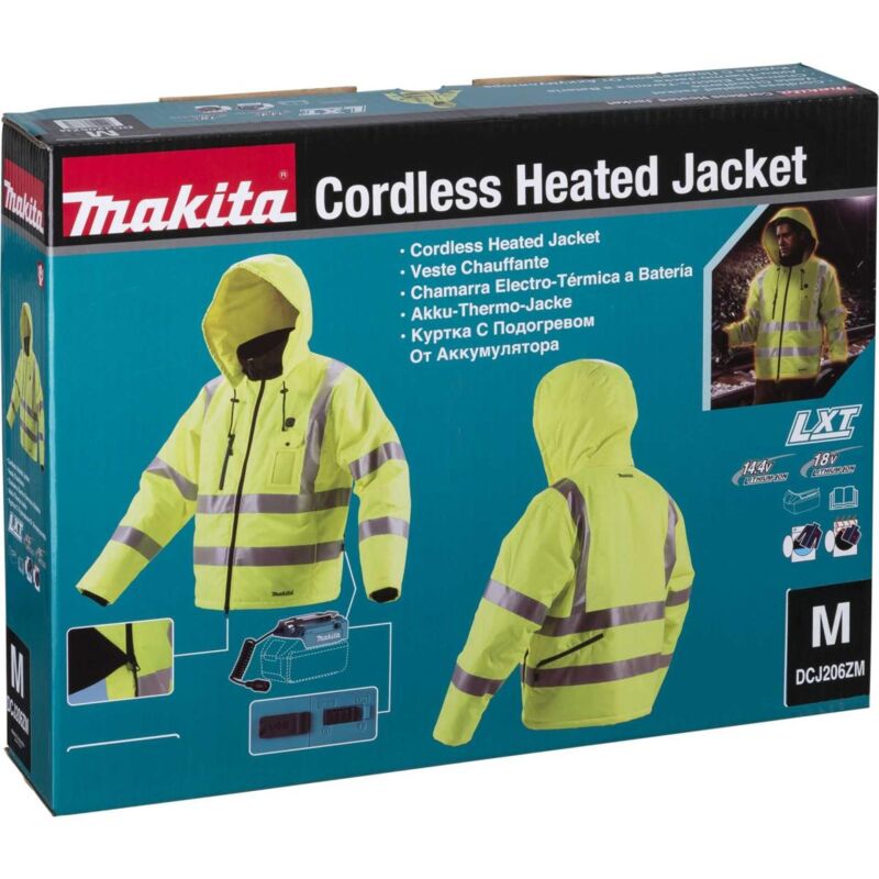 Makita - Giacca - alta visibilità - M - tessuto, 100% poliestere - giallo fluorescente