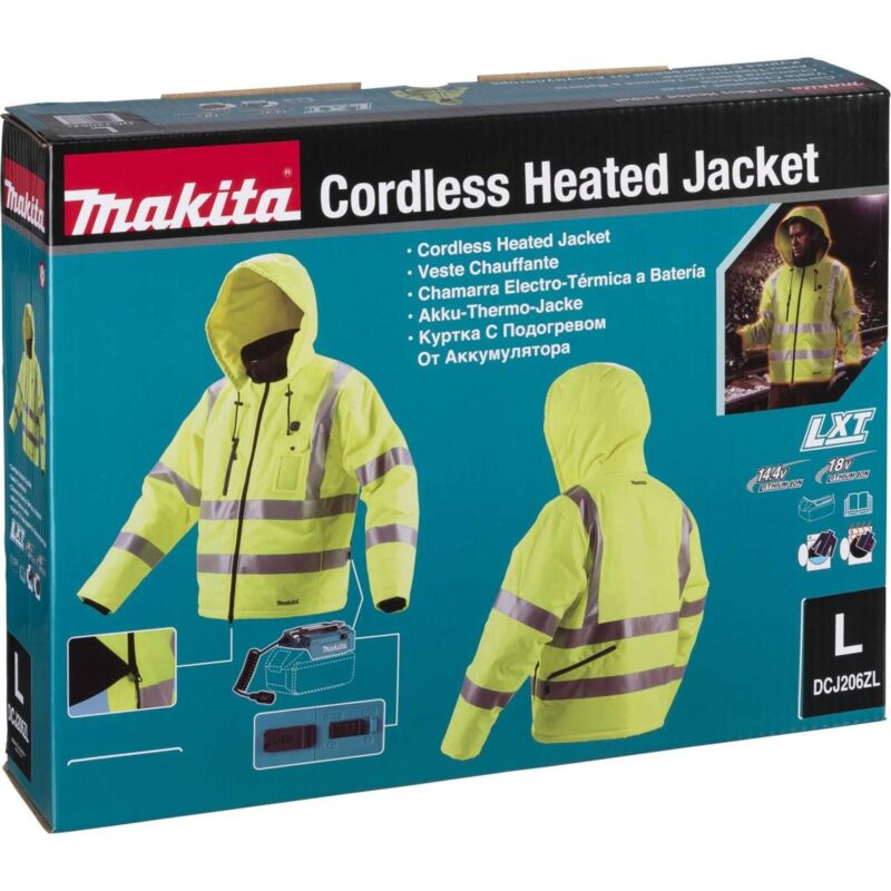 Giacca - l - 100% poliestere - giallo fluorescente - Classe 3 - Makita