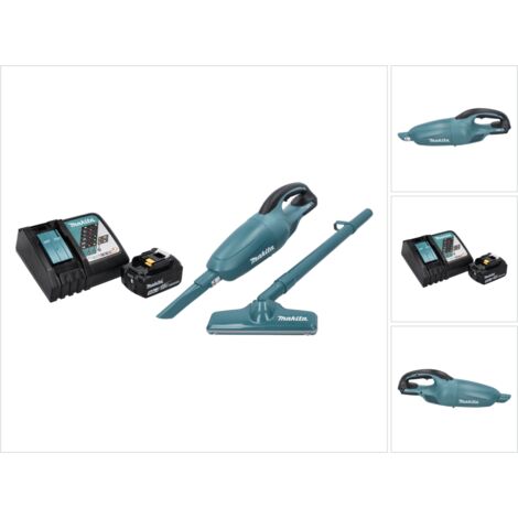 Makita DCL 180 RT1 Aspirateur à batterie 18 V vert + 1x batterie 5,0 Ah + chargeur
