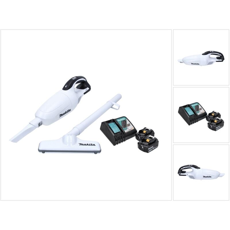 Dcl 181 frfw Aspirateur sans fil 18V blanc + 2x Batteries 3,0Ah + Chargeur - Makita