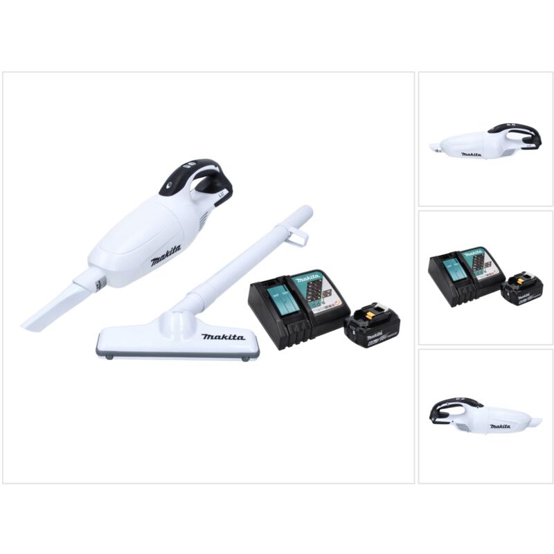Dcl 181 FRG1W Aspirateur sans fil 18V blanc + 1x Batterie 6,0Ah + Chargeur - Makita