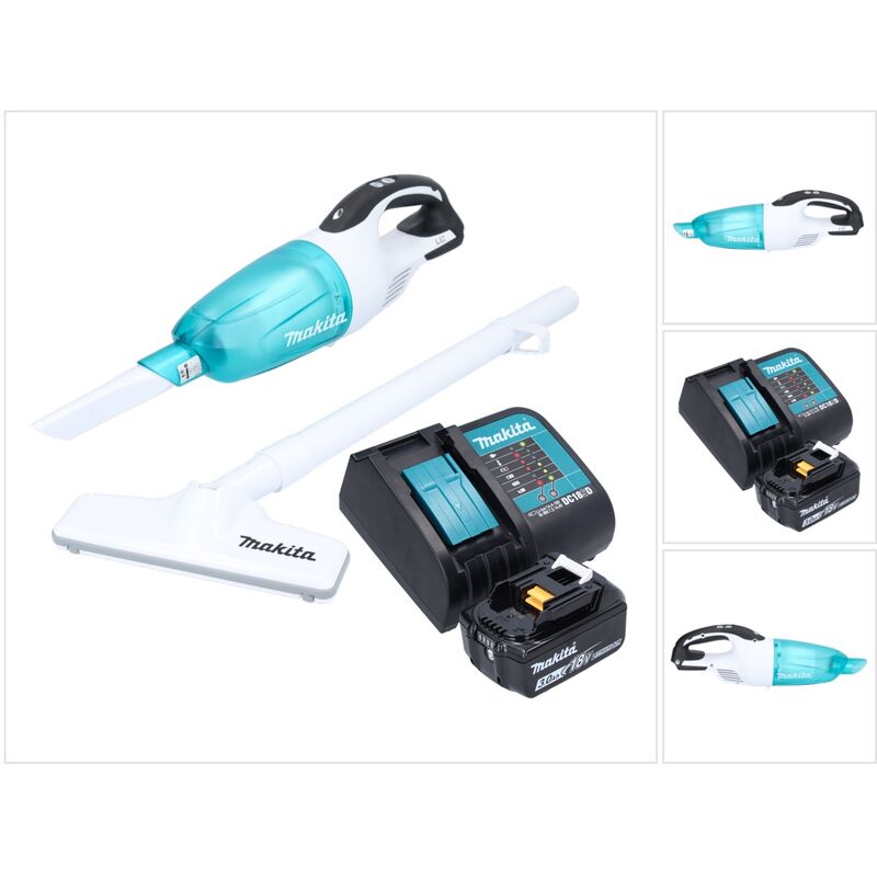 Dcl 181 FSF1WX aspirateur sans fil 18 v 53 mbar 0.65 l + 1x batterie 3.0 Ah + chargeur - Makita