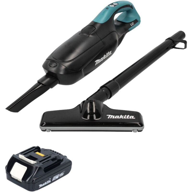 Dcl 182 A1 b Aspirateur sans fil 18 v noir + 1x batterie 2,0 Ah - sans chargeur - Makita