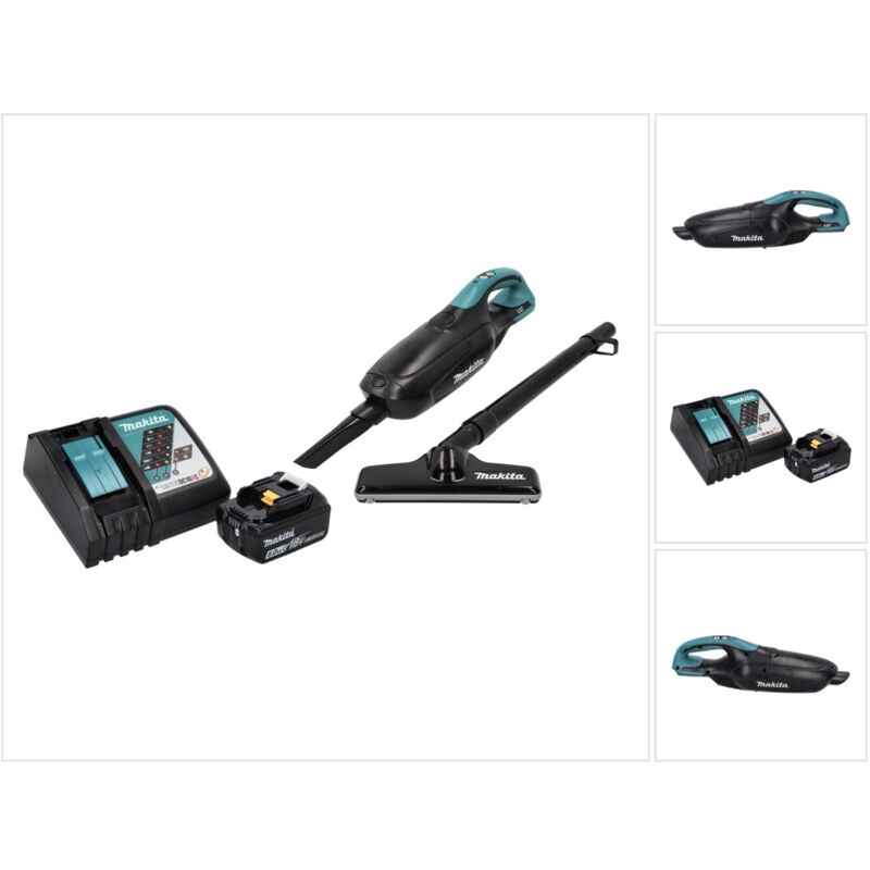 Dcl 182 RG1 b Aspirateur sans fil 18 v - noir + 1x Batterie 6,0 Ah + Chargeur - Makita