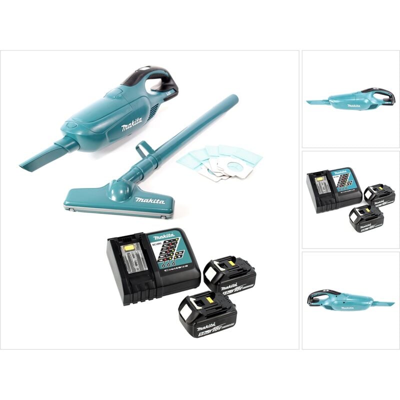Makita - dcl 182 rt Aspirateur à batterie 18 v + 2x batterie 5,0 Ah + chargeur