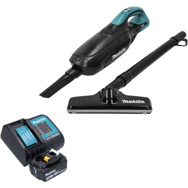 Dcl 182 SF1 b Aspirateur sans fil 18 v noir + 1x batterie 3,0 Ah + chargeur - Makita