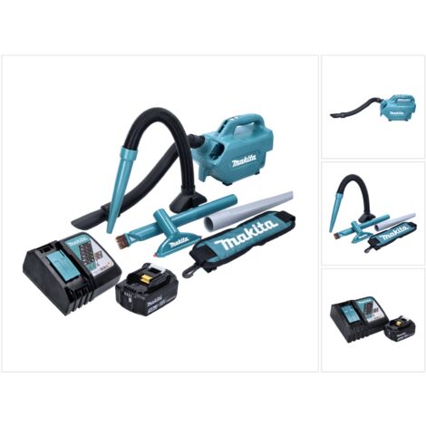 Makita DCL 184 RF1 Aspiradora sin cable 18 V - 54 mbar - 0,5 l + 1x batería 3,0 Ah + cargador