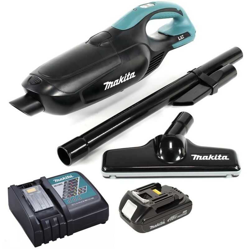 Makita DCL182ZB 18v Black LXT Lithium Ion Vacuum Cleaner Cordless + 1 x Battery