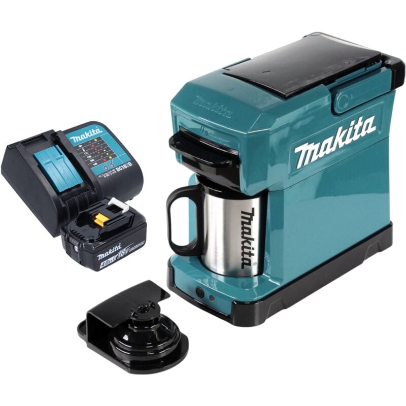 Dcm 501 sm Cafetière sans fil 12 v maxi / 18 v + 1x batterie 4,0 Ah + chargeur - Makita