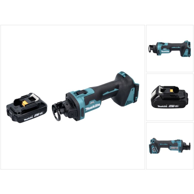 Dco 181 A1 Trancheuse rotative sans fil 18 v 32000 tr/min Brushless + 1x batterie 2,0 Ah - sans chargeur - Makita