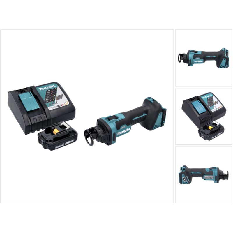Dco 181 RA1 Trancheuse rotative sans fil 18 v 32000 tr/min Brushless + 1x batterie 2,0 Ah + chargeur - Makita