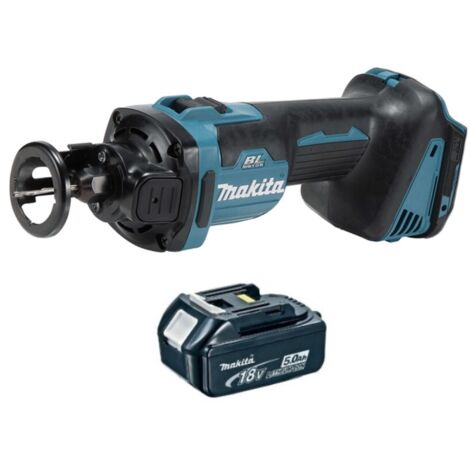 Makita DCO181T1 Affleureuse plaque de plâtre 18V Li-Ion LXT + 1 x 5.0Ah Batterie – sans chargeur