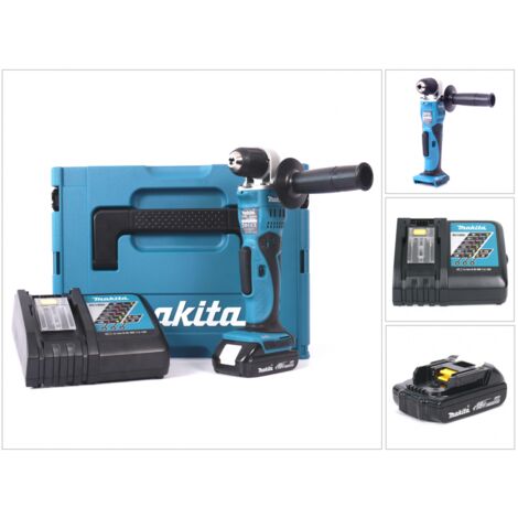 Makita DDA 351 Kit Y1J-D Perceuse angulaire sans fil 18 V avec boîtier MAKPAC inclus Batterie BL 1815 N + chargeur DC18RC