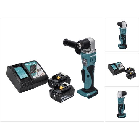 Makita DDA 351 RG Akku Winkelbohrmaschine 18 V 13,5 Nm + 2x Akku 6,0 Ah + Ladegerät