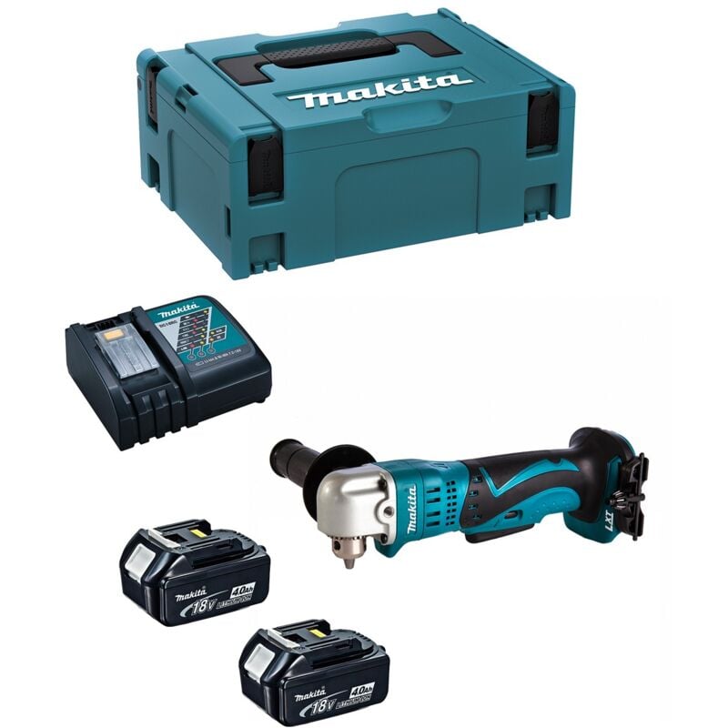 Trapano Angolare MAKITA DDA350RMJ (2 x 4,0 Ah + DC18RC + MAKPAC 2)
