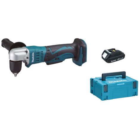 Makita DDA351Y1J 18V Li-Ion batería Taladro / destornillador angular cuerpo + (1x batería 1.5Ah) en maletín Mbox
