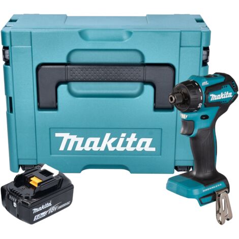 Makita DDF 083 T1J Akku Bohrschrauber 18 V 40 Nm 1/4'' Brushless + 1x Akku 5,0 Ah + Makpac - ohne Ladegerät