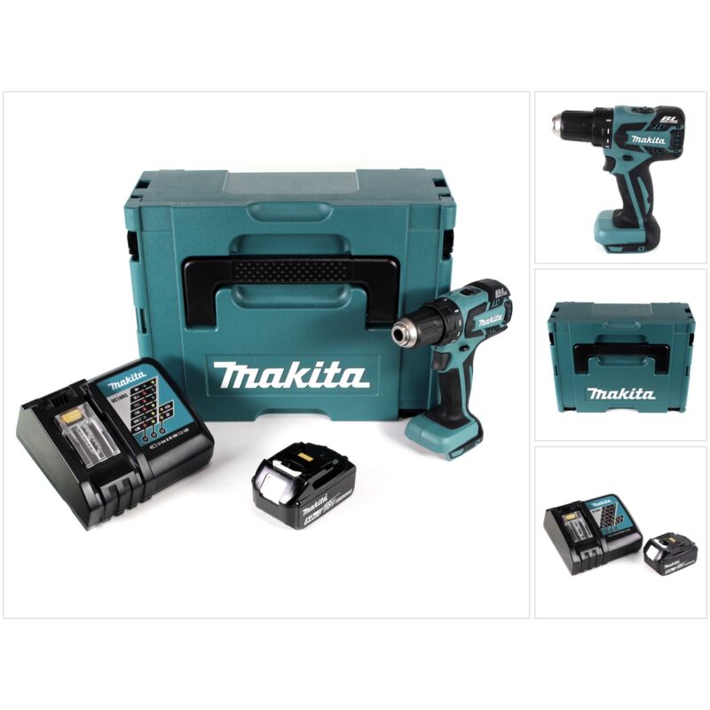 

DDF 459 RT1J Taladro atornillador a batería 18V en maletín Makpac 2 + 1x Batería BL1850 5,0 Ah + Cargador DC 18 RC - Makita