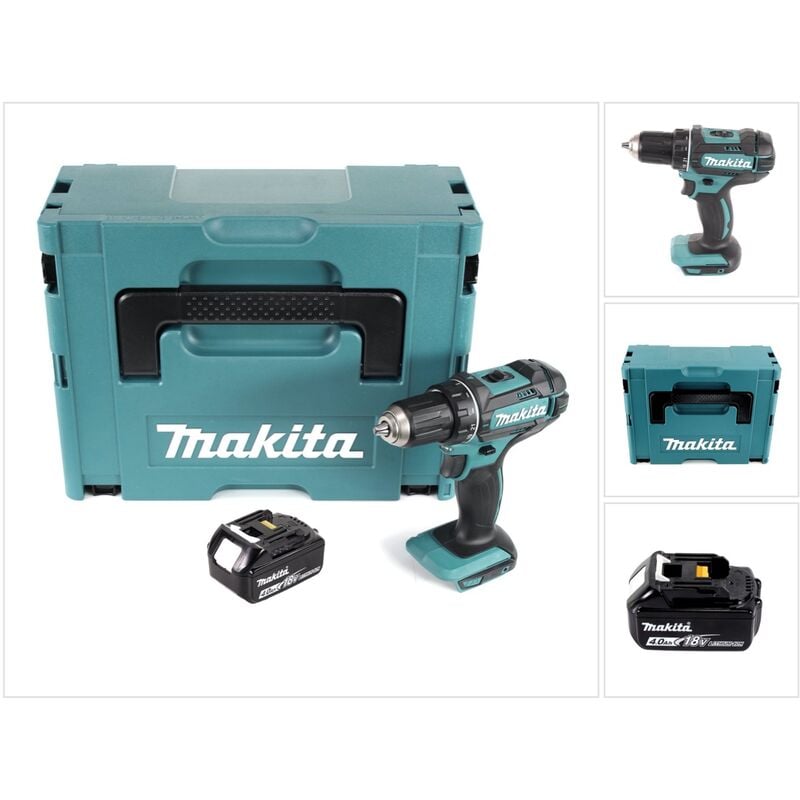 Ddf 482 M1J Perceuse-visseuse sans fil 18 v 62 Nm + 1x batterie 4,0 Ah + Makpac - sans chargeur - Makita