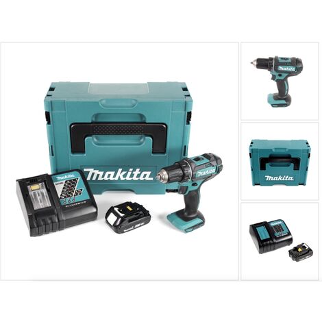 Makita DDF 482 RA1J Akku Bohrschrauber 18 V 62 Nm + 1x Akku 2,0 Ah + Ladegerät + Makpac
