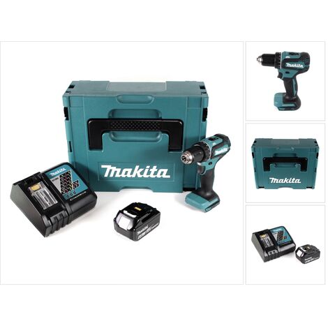 Makita DDF 485 RG1J 18 V Li-Ion Perceuse visseuse sans fil Brushless 13 mm + Coffret MakPac + 1 x Batterie 6,0 Ah + Chargeur