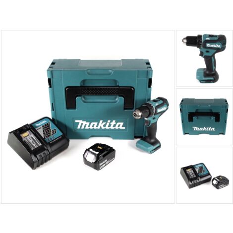 Makita DDF 485 RM1J 18 V Li-Ion Perceuse visseuse sans fil Brushless 13 mm + Coffret MakPac + 1 x Batterie 4,0 Ah + Chargeur