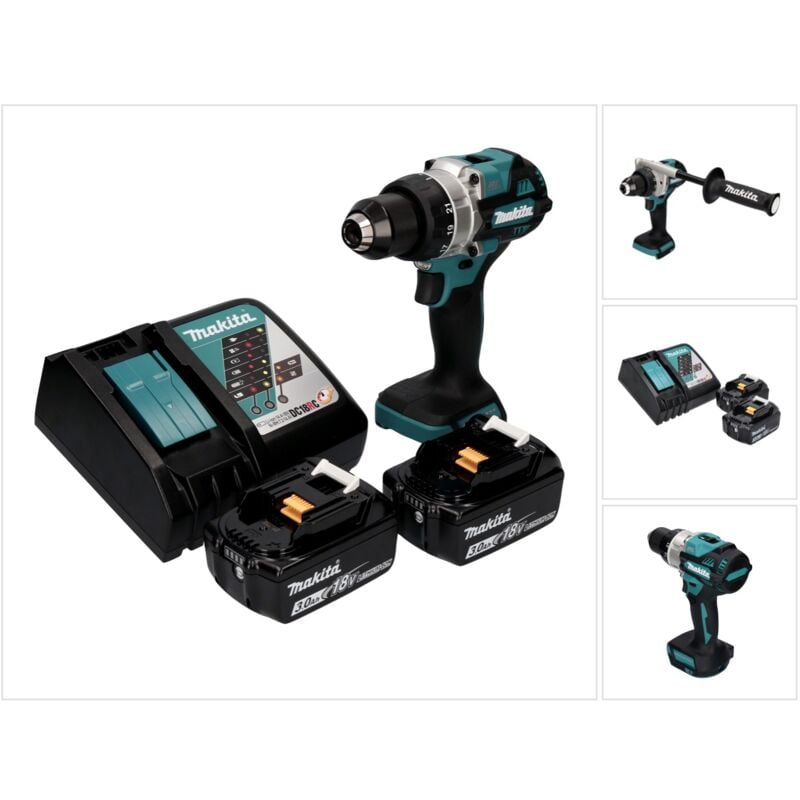 Ddf 486 rf Perceuse-visseuse sans fil 18 v 130 Nm Brushless + 2x batterie 3,0 Ah + chargeur - Makita