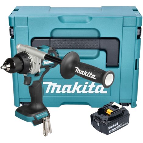 Makita DDF 492 M1J Akku Bohrschrauber 18 V 141 Nm Brushless + 1x Akku 4,0 Ah + Makpac - ohne Ladegerät
