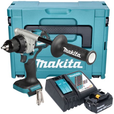 Makita DDF 492 RF1J Akku Bohrschrauber 18 V 141 Nm Brushless + 1x Akku 3,0 Ah + Ladegerät + Makpac