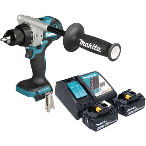 Makita DDF 492 RG Akku Bohrschrauber 18 V 141 Nm Brushless + 2x Akku 6,0 Ah + Ladegerät