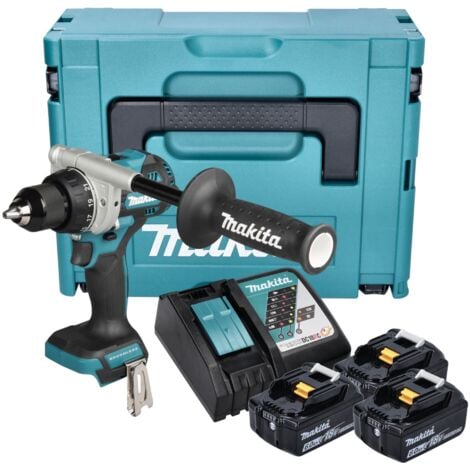 Makita DDF 492 RG3J Akku Bohrschrauber 18 V 141 Nm Brushless + 3x Akku 6,0 Ah + Ladegerät + Makpac
