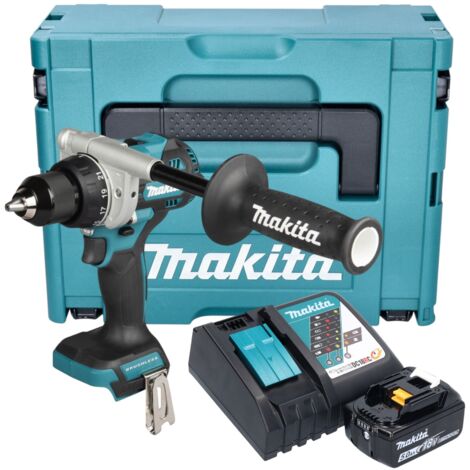 Makita DDF 492 RT1J Akku Bohrschrauber 18 V 141 Nm Brushless + 1x Akku 5,0 Ah + Ladegerät + Makpac