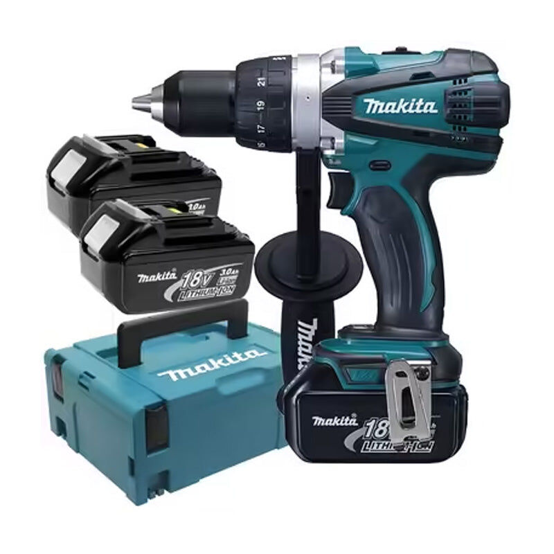 Perceuse visseuse Li-ion Makita DDF458RF3J - 91 Nm +3 batteries 3,0Ah 18V en Makpac