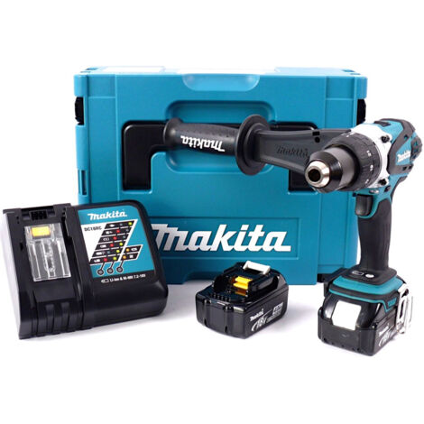 Makita DDF458RMJ 18V Li-Ion batería Taladro atornillador set (2x 4.0Ah batería) en Mbox