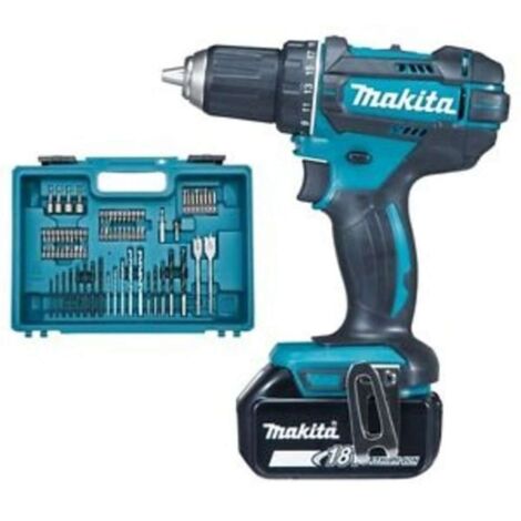 MAKITA DDF482RFX1 - Taladro atornillador a bateria 18V 3.0 Ah + Maletin con accesorios