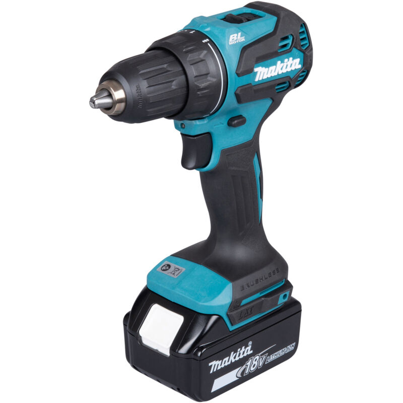 Trapano avvitatore a batteria Makita DDF490RFJ 18V, 2x 3,0 Ah e caricabatterie in MAKPAC