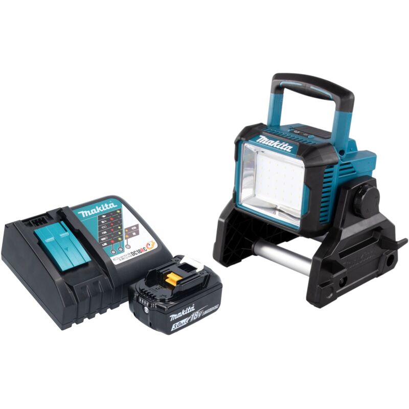 Makita - deadml 811 RF1 Projecteur de chantier sans fil 14,4 / 18 v 3000 lm led + 1x batterie 3,0 Ah + chargeur Makita - deadml 811 RF1 Projecteur de chantier sans fil 14,4 / 18 v 3000 lm led + 1x batterie 3,0 Ah + chargeur