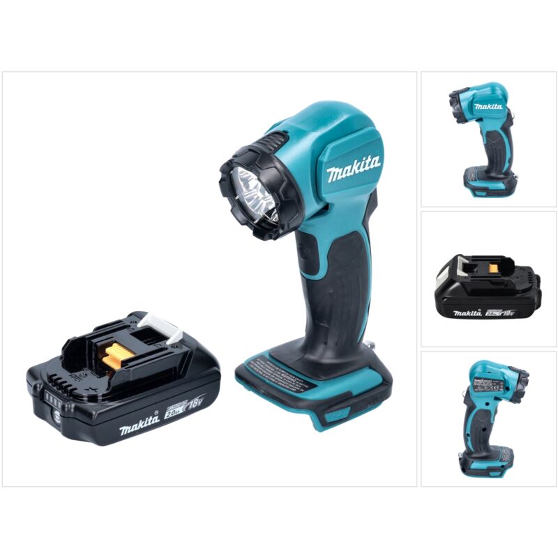 Makita - deadml 815 A1 Lampe portative à led 14,4 - 18 v 160 lm + 1x batterie 2,0 Ah - sans chargeur