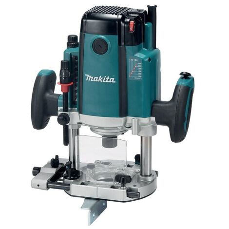 Makita – Défonceuse électrique 2300 W – RP2302FC07 – Vitesse 9000-22000 tr/min – Profondeur réglable jusqu'à 70 mm – Pour bois dur