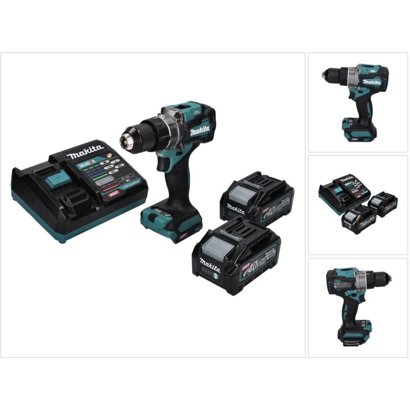 Df 001 GM2 Perceuse-visseuse sans fil 40 v max. 140 Nm xgt Brushless + 2x batterie 4,0 Ah + chargeur - Makita