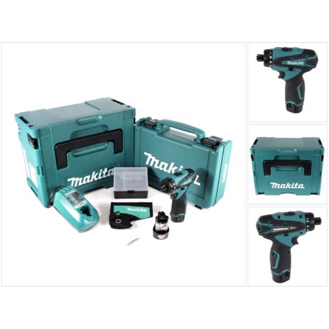 Makita DF 030 DWJ Visseuse sans fil 10,8 V + Coffret Makpac + 2x Batteries 1,3 Ah + Chargeur