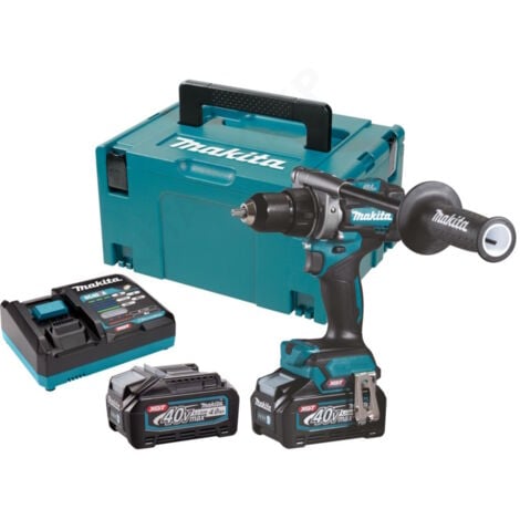 Makita DF001GM201 40Vmax. XGT Cordless Drill Driver - 2 x 4Ah Batteries, Charger &amp Makpac 3 Case