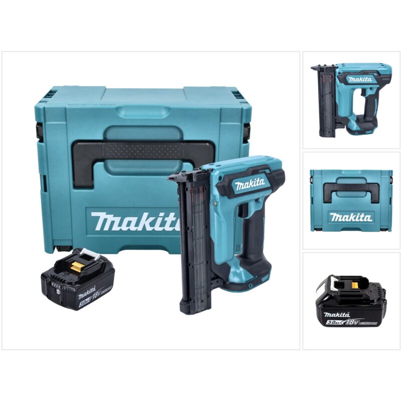 Image of Makita - dfn 350 F1J Akku Stauchkopfnagler 18 v 15 - 35 mm + 1x Akku 3,0 Ah + Makpac - ohne Ladegerät