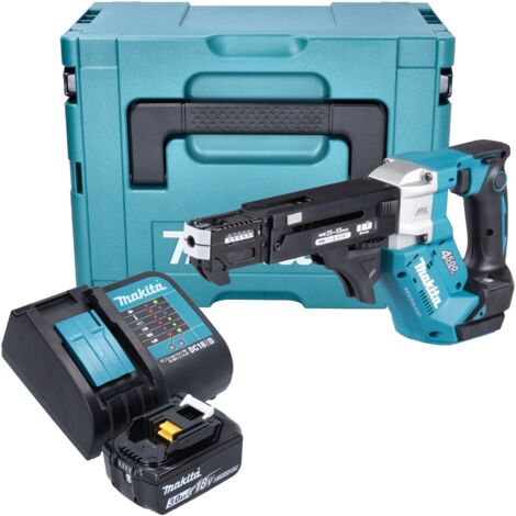 Makita DFR 552 SF1J Akku Magazinschrauber 18 V 25 - 55 mm Brushless + 1x Akku 3,0 Ah + Ladegerät + Makpac