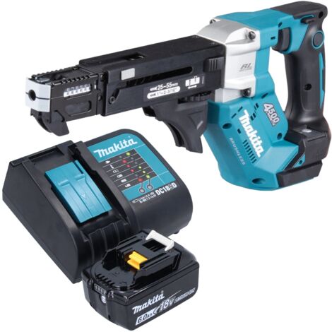 Makita DFR 552 SG1 Akku Magazinschrauber 18 V 25 - 55 mm Brushless + 1x Akku 6,0 Ah + Ladegerät