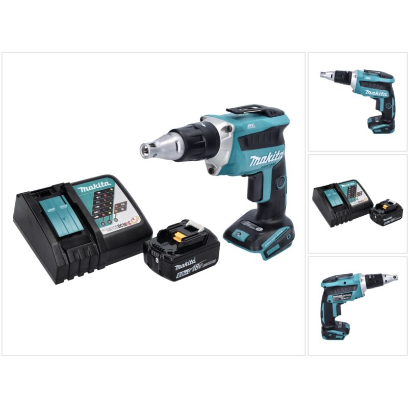Dfs 452 RG1 18 v avvitatore a batteria senza spazzole per cartongesso + 1x batteria 6,0 Ah + caricabatteria - Makita